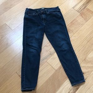JCrew stretch soft skinny dark denim jeans size 32